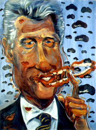  caricature of President Clinton